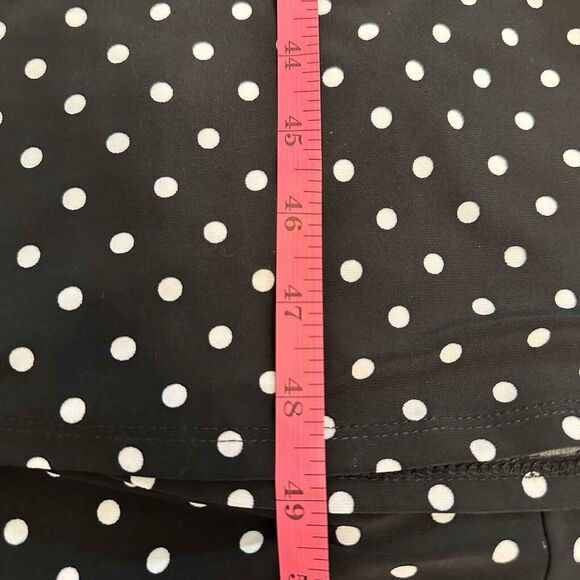 Ralph Lauren Black Y2K Retro Vibe Chic Polka Dot Stretch Knit Maxi Dress Sz 10 - Picture 9 of 16